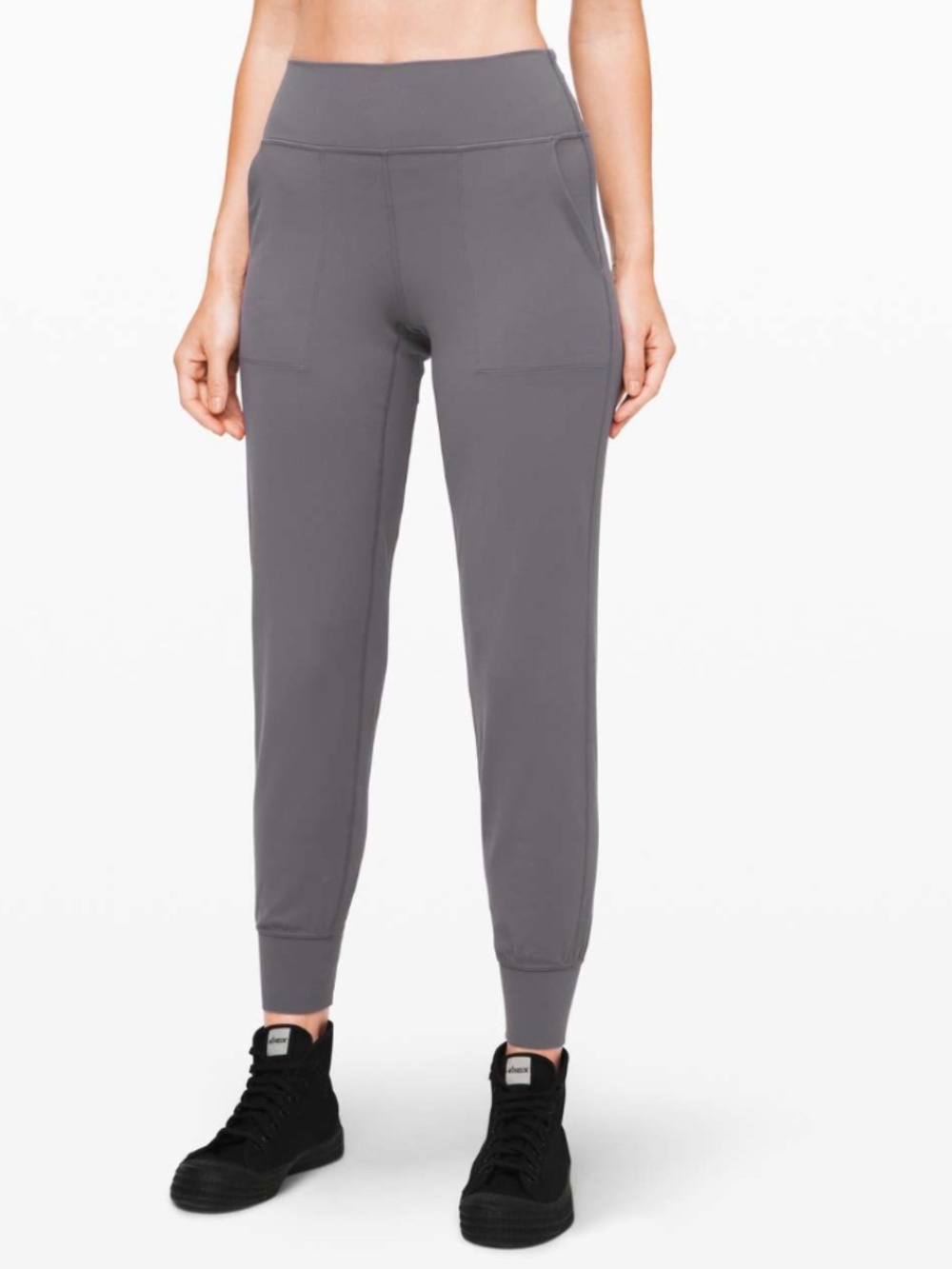 Women's Lululemon Align Jogger 28" Titanium Gray Nulu Fabric Size 6